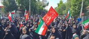 حضور گسترده مردم خوی در آیین عزاداری خیابانی برای رهبر شهید