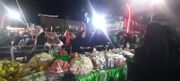 سفره حضرت رقیه(س) در میدان امام(ره) بندرانزلی پهن شد