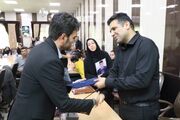 تجلیل از خانواده ۵ شهید ورزشکار لامرد در سفر استاندار فارس