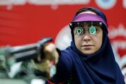 مدال طلای تیم میکس تپانچه بادی ایران در قهرمانی جهان