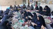 «نسیم نخلستان» بافق در مسیر کربلا؛ پیوندِ هنر ملی حصیربافی با ارادت حسینی