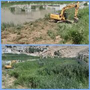 آغاز عملیات لایروبی رودخانه کشکان درمحدوده شهرستان پلدختر 