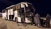 برخورد اتوبوس با کشنده در محور بیرجند ـ سربیشه ۶ مصدوم برجا گذاشت