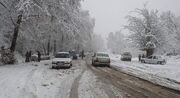 برف و باران در جاده‌های ۱۸ استان