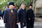 دیدار رئیس جمهور با آیت الله سید حسن خمینی