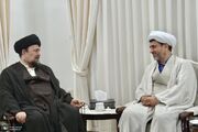 رئیس اتحادیه علمای جعفری ترکیه با آیت‌الله سید حسن خمینی دیدار کرد
