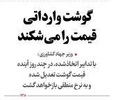 گوشت وارداتی قیمت را می‌شکند