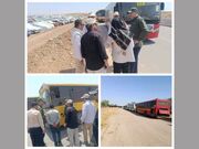 اعزام دومین ناوگان سازمان حمل‌ونقل مسافر شهرداری کرمانشاه به مرز سومار برای جابه‌جایی زائران اربعین حسینی
