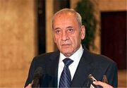 نبیه بری: لبنان آتش بس کامل و بدون قید و شرط را می پذیرد 