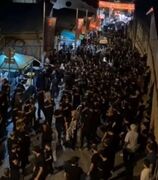 سیاه‌پوشی شهر دربند روسیه در محرم؛ از میدانداری جوانان تا راهپیمایی کیلومتری