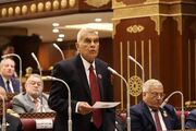 ادای احترام رئیس مجلس سنای مصر به رهبر شهید انقلاب