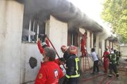 مهار حریق در یک انبار کالا در خیابان سعدی