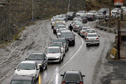 ترافیک پر حجم در مسیر رفت و برگشت جاده چالوس