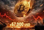 بازار رمزارزها لرزید؛ سقوط دوباره بیت‌کوین به ۶۷ هزار دلار