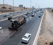 آغاز روکش آسفالت اتوبان تهران-کرج-قزوین
