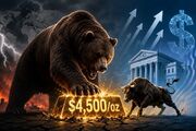 غول وال‌استریت هدف قیمت طلا را اصلاح کرد؛ سقف جدید ۴۵۰۰ دلار
