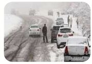 چالوس بسته شد/ بارش برف و باران در جاده‌های ۱۶ استان