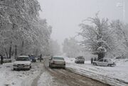 بارش برف و باران در جاده‌های ۱۱ استان