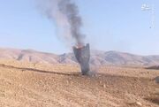 تصویری از بوستر موشک خیبرشکن در صحرای نقب
