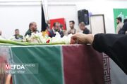 تصاویر| استقبال دانشگاهیان علوم پزشکی کردستان از پیکر مطهر شهدای گمنام در سنندج