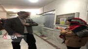 بازدید معاون فرهنگی و دانشجویی دانشگاه از خوابگاه‌های دانشجویی به مناسبت روز دانشجو+عکس