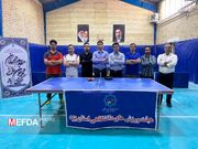 برگزاری مسابقه تنیس روی میز پرسنل آقای بیمارستان شهید دکتر رهنمون یزد