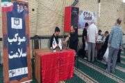 خدمت ادامه دارد / برپایی میز خدمت و ایستگاه پایش سلامت دانشکده علوم پزشکی خوی در مصلای نماز جمعه شهرستان خوی