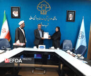 مراسم تکریم و معارفه مسئول دبیرخانه کمیسیون ماده ۱ فرهنگی برگزار شد