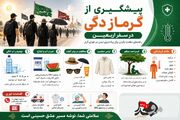اینفوگرافی/ پیشگیری از گرمازدگی در سفر اربعین