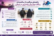اینفوگرافیک/ راهنمای مراقبت از سالمندان در مسیر پیاده‌روی اربعین