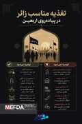 اینفوگرافیک/ تغذیه مناسب در پیاده روی اربعین