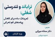 کارگاه آموزشی تراباند؛ ابزاری ساده برای مقابله با کم‌تحرکی و ارتقای تندرستی شغلی
