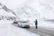 بارش برف و باران در ۲۵ محور مواصلاتی؛ بازگشایی جاده چالوس از ساعت ۲۴ امشب