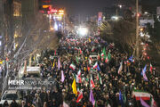 راهپیمایی شبانه مردم قم در سومین شب پیاپی برگزار شد