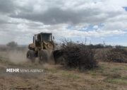 ۱۶۸۵۰ مترمربع از اراضی ملی روستای خیج شاهرود آزاد سازی شد