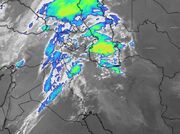 باد شدید و گرد و خاک در راه منطقه کاشان