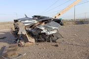 سرعت غیرمجاز جان راننده پژو پارس را در محور کرمان بم گرفت
