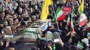آیین وداع با پیکر سروان شهید «جواد جعفرزاده» در تجمع شبانه رشت
