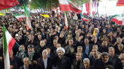 مردم میاندوآب در یکصدمین تجمع شبانه سنگ تمام گذاشتند