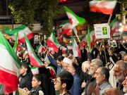 راهپیمایی مردم فومن در دفاع از وطن به شب صد و یکم رسید
