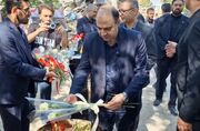 ادای احترام مسئولان توانیر به مقام شامخ شهدای برق در جنگ رمضان