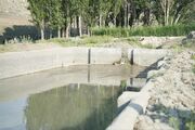 رفع مشکل کمبود آب اراضی کشاورزی یک روستای الیگودرز توسط گروه‌های جهادی