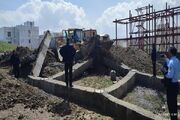 ۷ ساخت‌وساز غیرمجاز در اراضی کشاورزی کرمانشاه تخریب شد