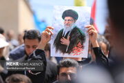 صف‌آرایی لشکرِ خدمت در خراسان رضوی برای وداع با رهبر شهید