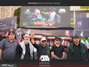 مواکب شهدای وزارت صمت در مراسم تشییع «رهبر شهید ایران»
