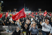 نوای وحدت از اجتماع شبانه آزادشهر طنین‌انداز شد