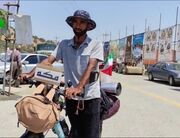 رکاب‌زنی زائر تاجیکستانی پس از ۳۶ روز به مرز باشماق رسید
