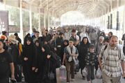 تردد پرشور و روان زائران اربعین از پایانه مرزی سومار