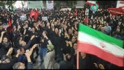 شور حسینی مردم در اجتماع خیابان انقلاب