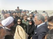 بازدید معاون رئیس جمهور از کانال و حوضچه تبخیر دوگوره‌ای